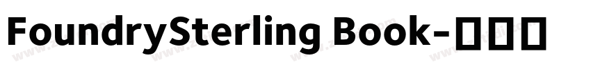 FoundrySterling Book字体转换